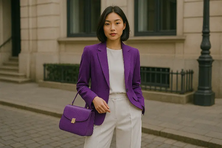 Chic dan Stylish dengan Ungu + Putih